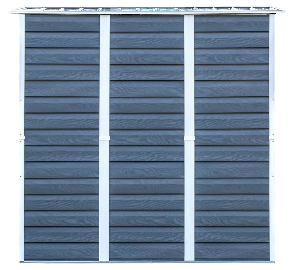 Arrow Shed-in-a-Box Steel Storage Shed, Charcoal/Cream, 6-ft x 4-ft