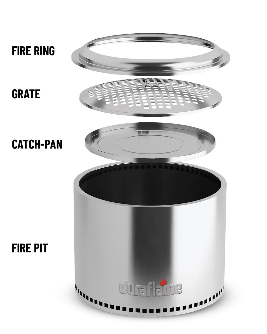 As Seen On TV Duraflame Smokeless Fire Pit, 19-in