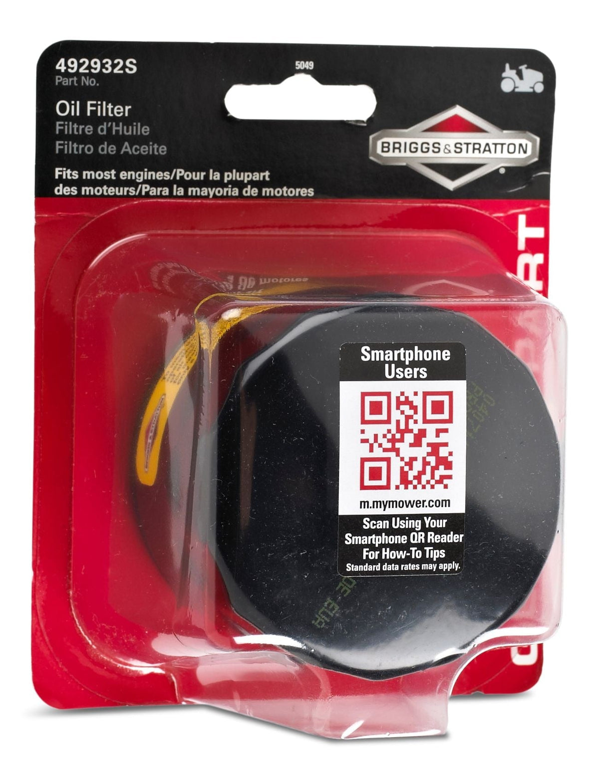 Atlas Replacement Oil Filter for Briggs & Stratton Engines