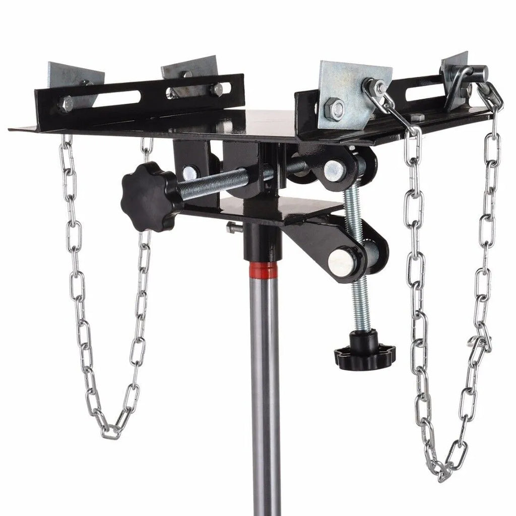 Hydraulic Car Transmission Jack Vertical Lift,1660 Pounds,360掳Rotating Wheel Lift,Red