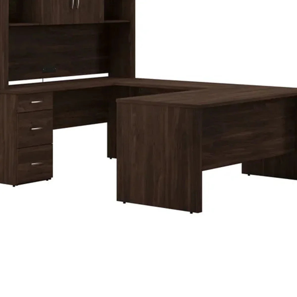 Bestar - Gosford U-Shaped Desk with Hutch