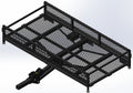 Black Bulldog Hitch Mount Adjustable Height Cargo Carrier