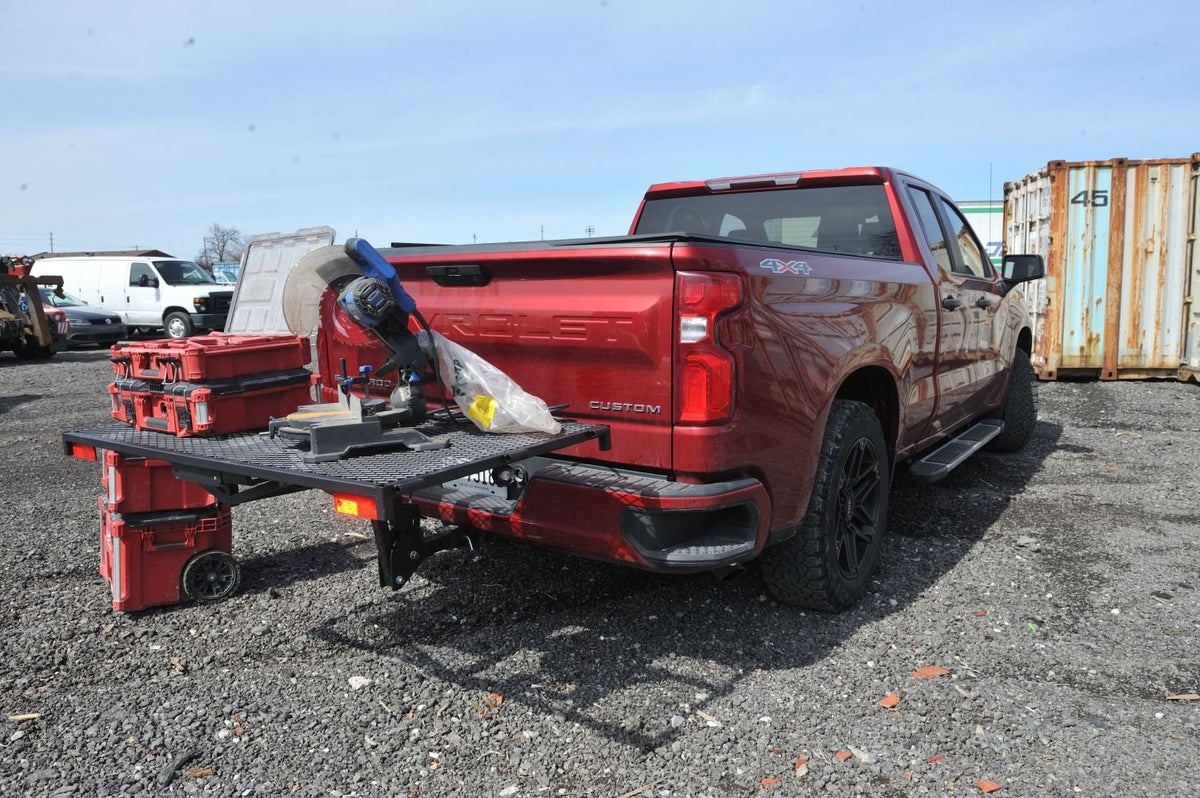 Black Bulldog Hitch Mount Adjustable Height Cargo Carrier