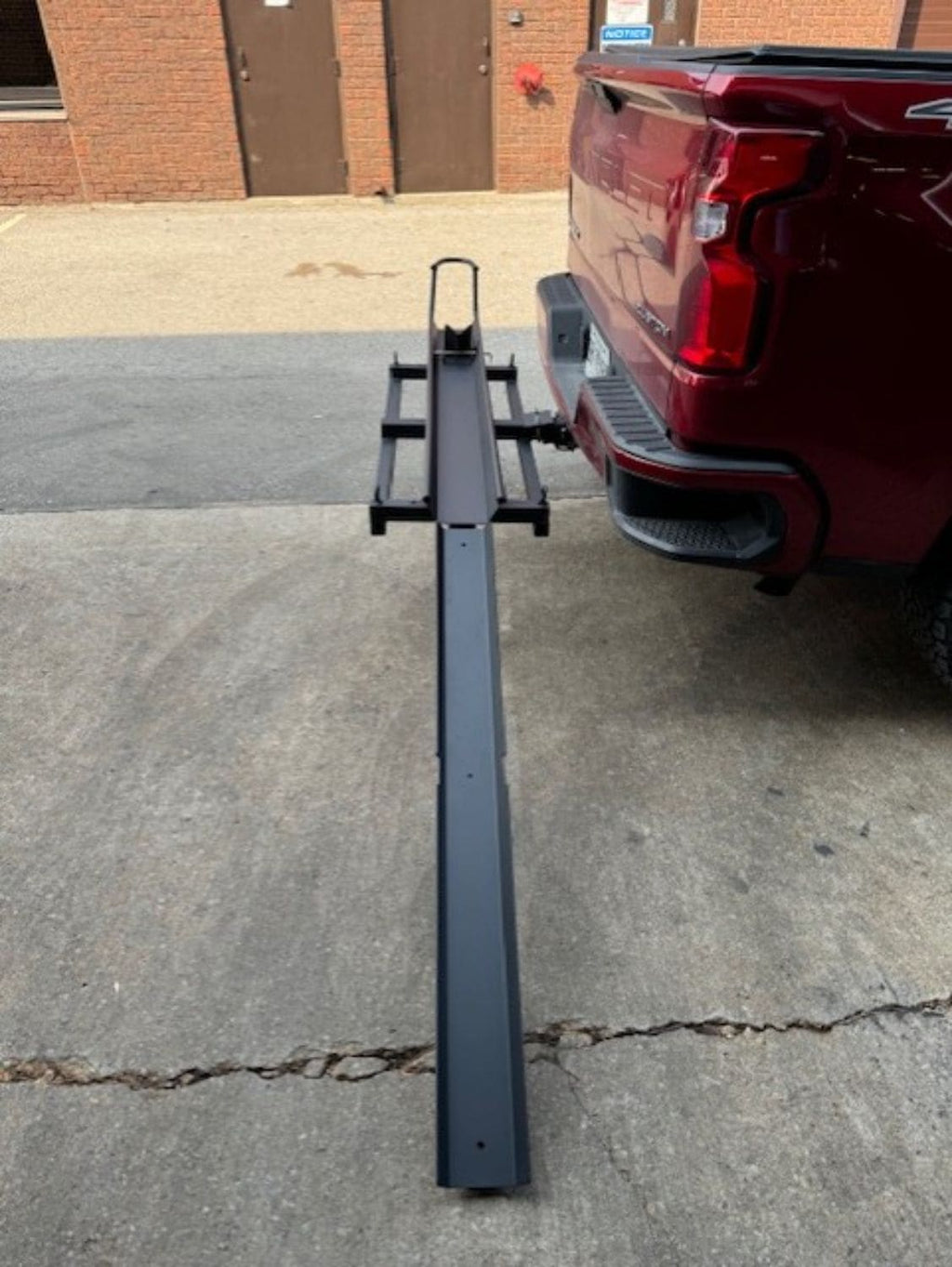 Black Bulldog Hitch Mount Motorcycle Carrier