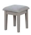 Brassex Cece 1-Drawer Grey Dressing Table Makeup Vanity Set with Stool and Mirror