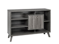 Brassex Multi-Tier Wooden Dining Buffet/Server with Storage, Grey