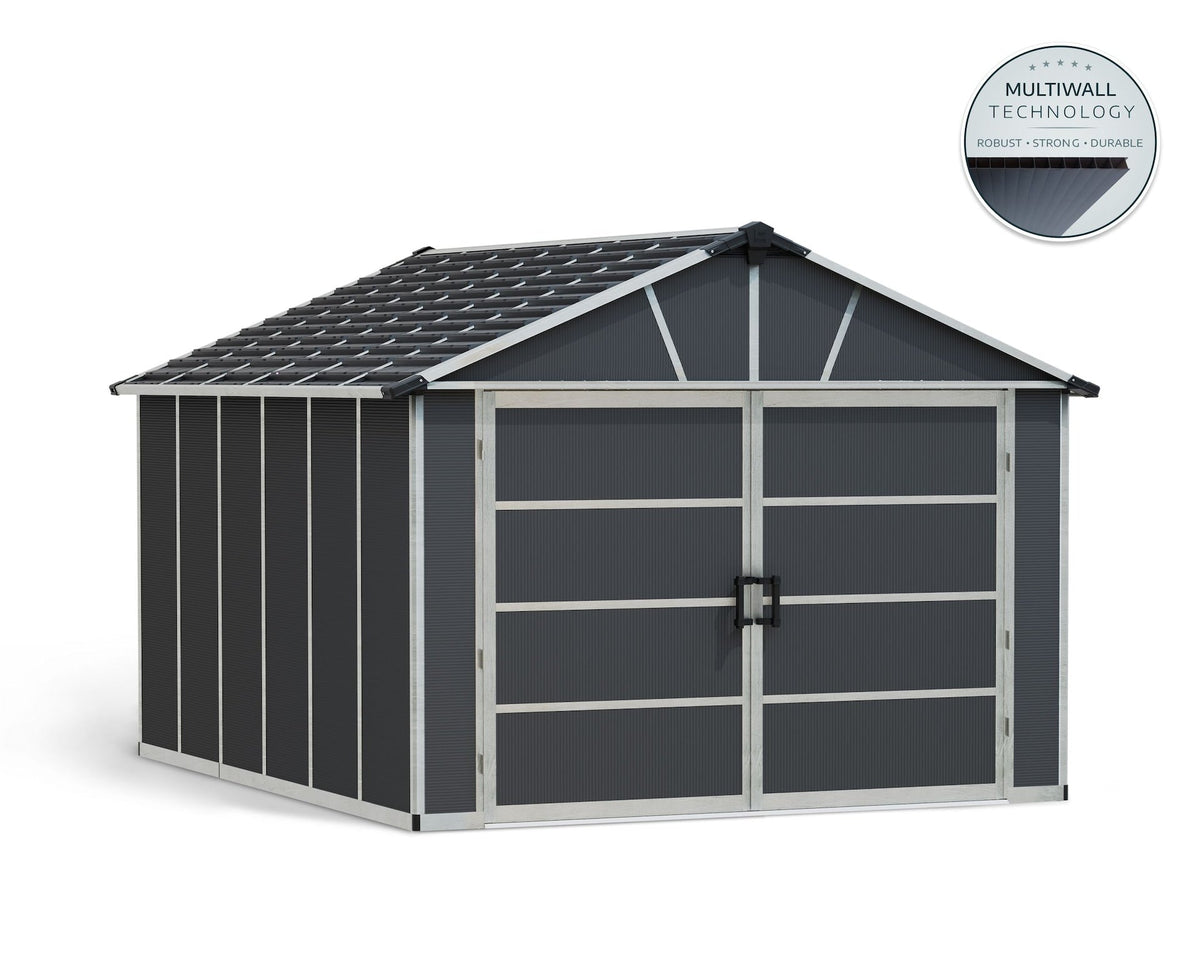 CANOPIA Yukon Multi-Function Polycarbonate Garage, 11x13-ft