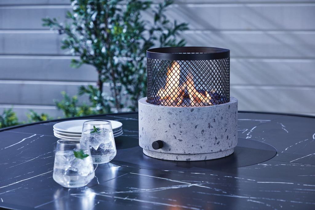 CANVAS Cinder Round Outdoor Tabletop Gas Fire Pit, 11,000 BTU