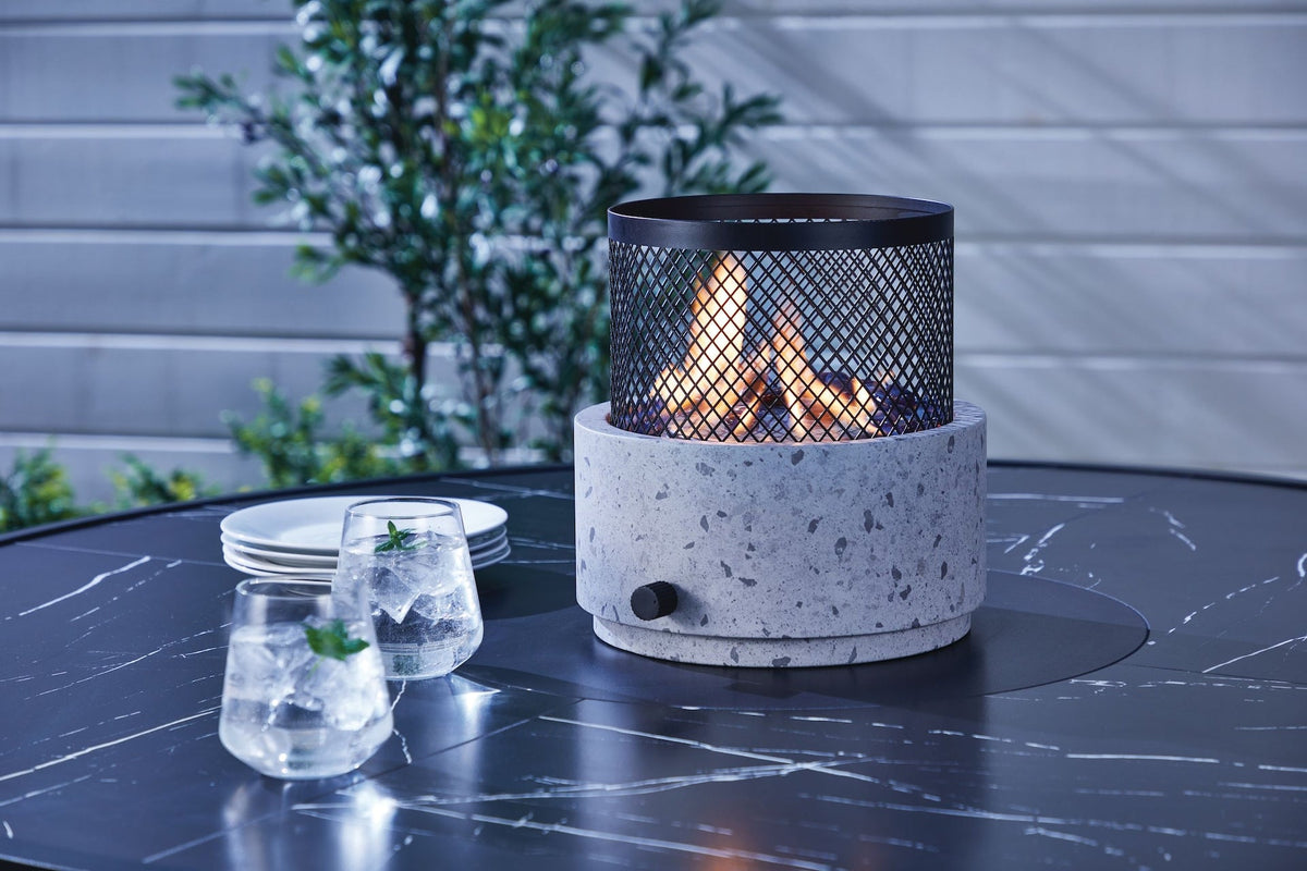 CANVAS Cinder Round Outdoor Tabletop Gas Fire Pit, 11,000 BTU