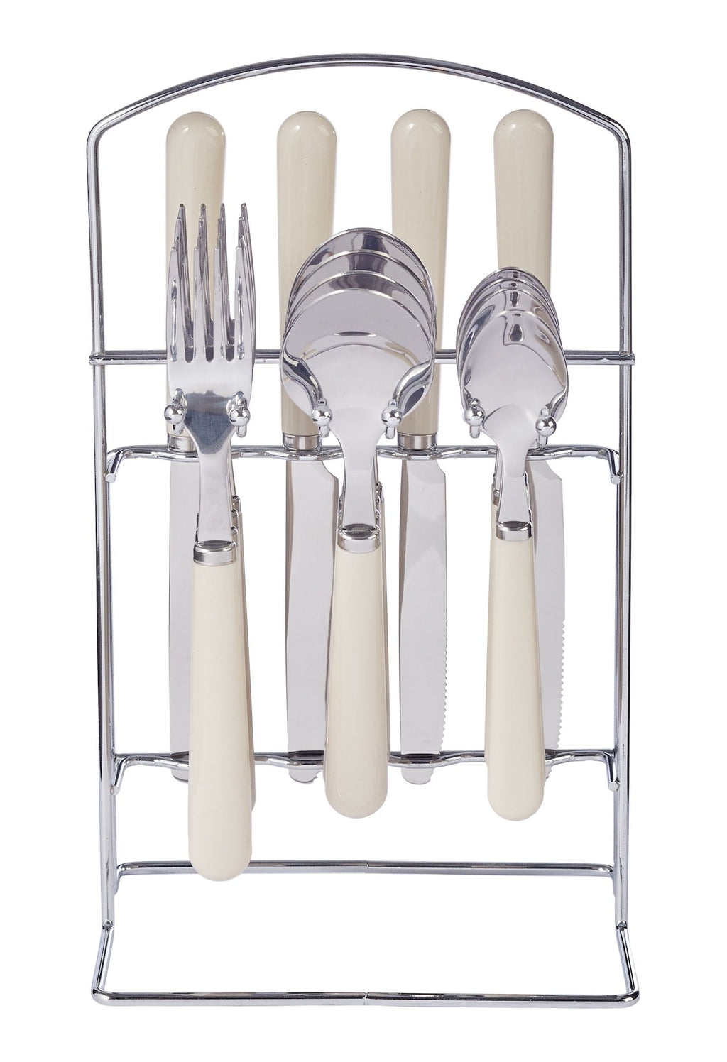 CANVAS Cutlery Rack with Forks, Knives, Spoons, Teaspoons, Stand
