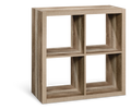 CANVAS Fraser 4-Cube Storage Organizer, Bookcase/Bookshelf, Light Oak Finish
