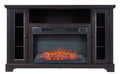 CANVAS Kingwood Media Electric Fireplace TV Stand, 57-in, 1500W, Includes Remote Control, Brown