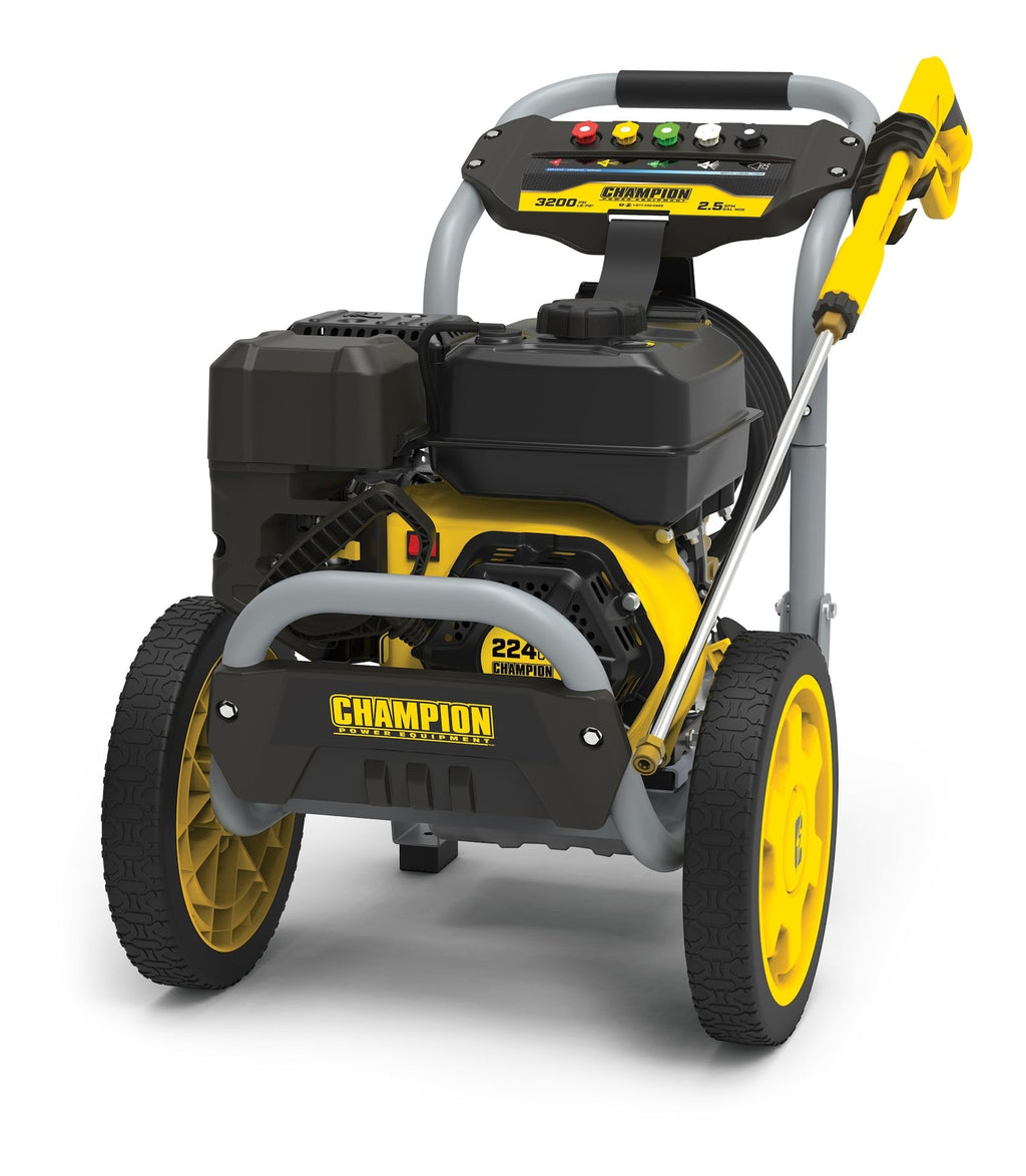 Champion Power Equipment 3200 PSI 2.5 GPM 224cc Engine Cold Water Wheeled Gas Pressure Washer
