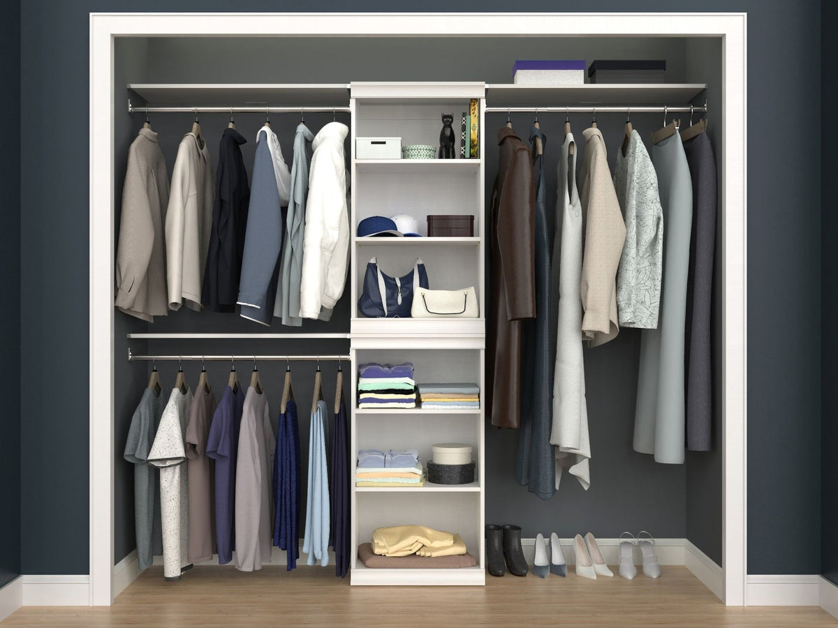 ClosetMaid Modular Stackable Closet Storage Shelf Unit, White