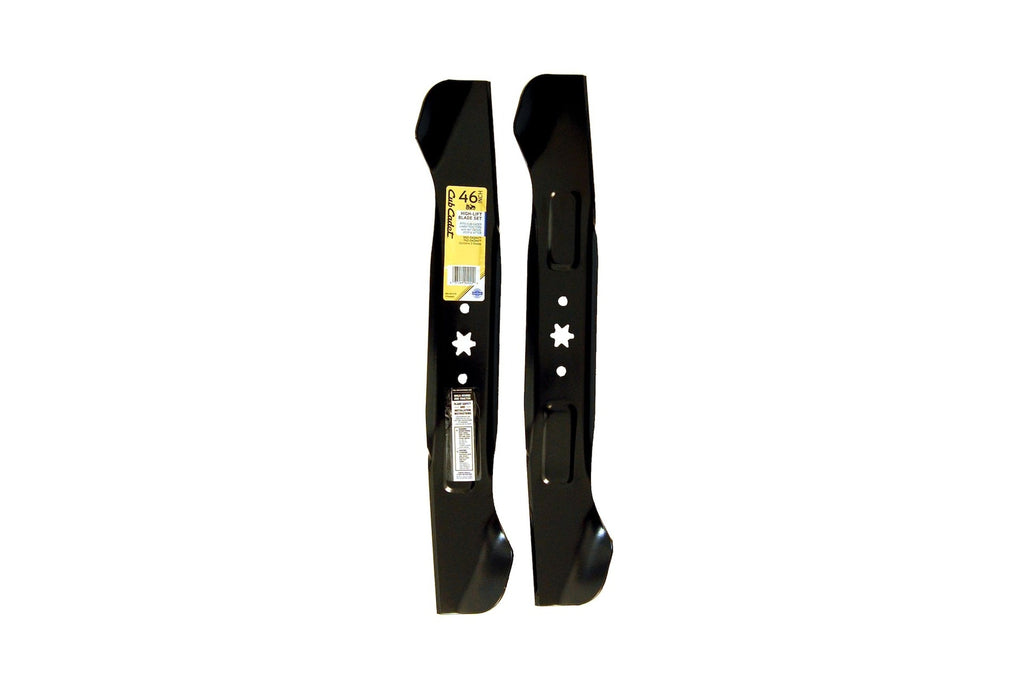 Cub Cadet NX-15 Riding Mower 2-in-1 High-Lift Blade Set, Fits 2015 & After Models, Black, 46-in, 2-pk