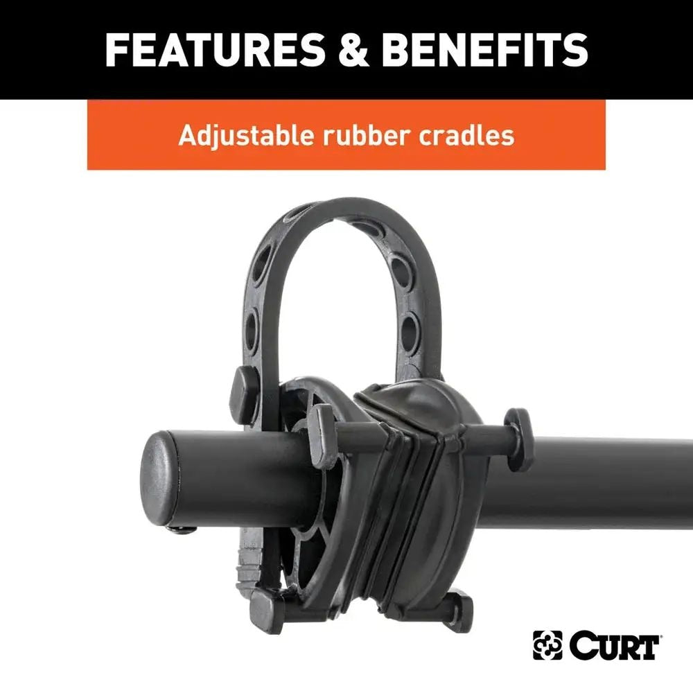 CURT 18030 2-Bike To 4-Bike Two Arm Hitch Mount Bike Rack, Fits 1-1/4, 2-in Receiver, Black