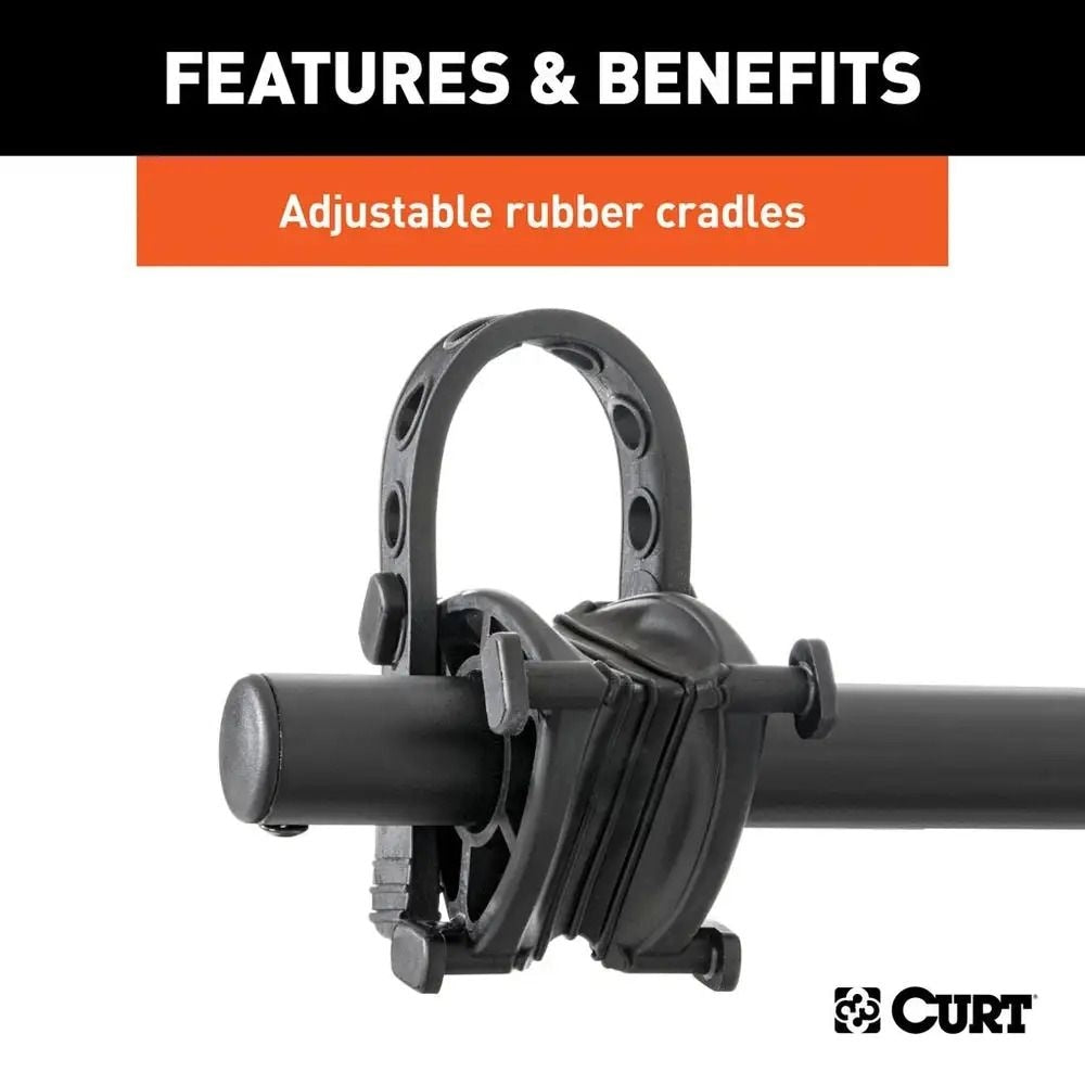 CURT 18065 Premium 5-Bike Two Arm Hitch Mount Bike Rack, Fits 2-in Receiver, Black