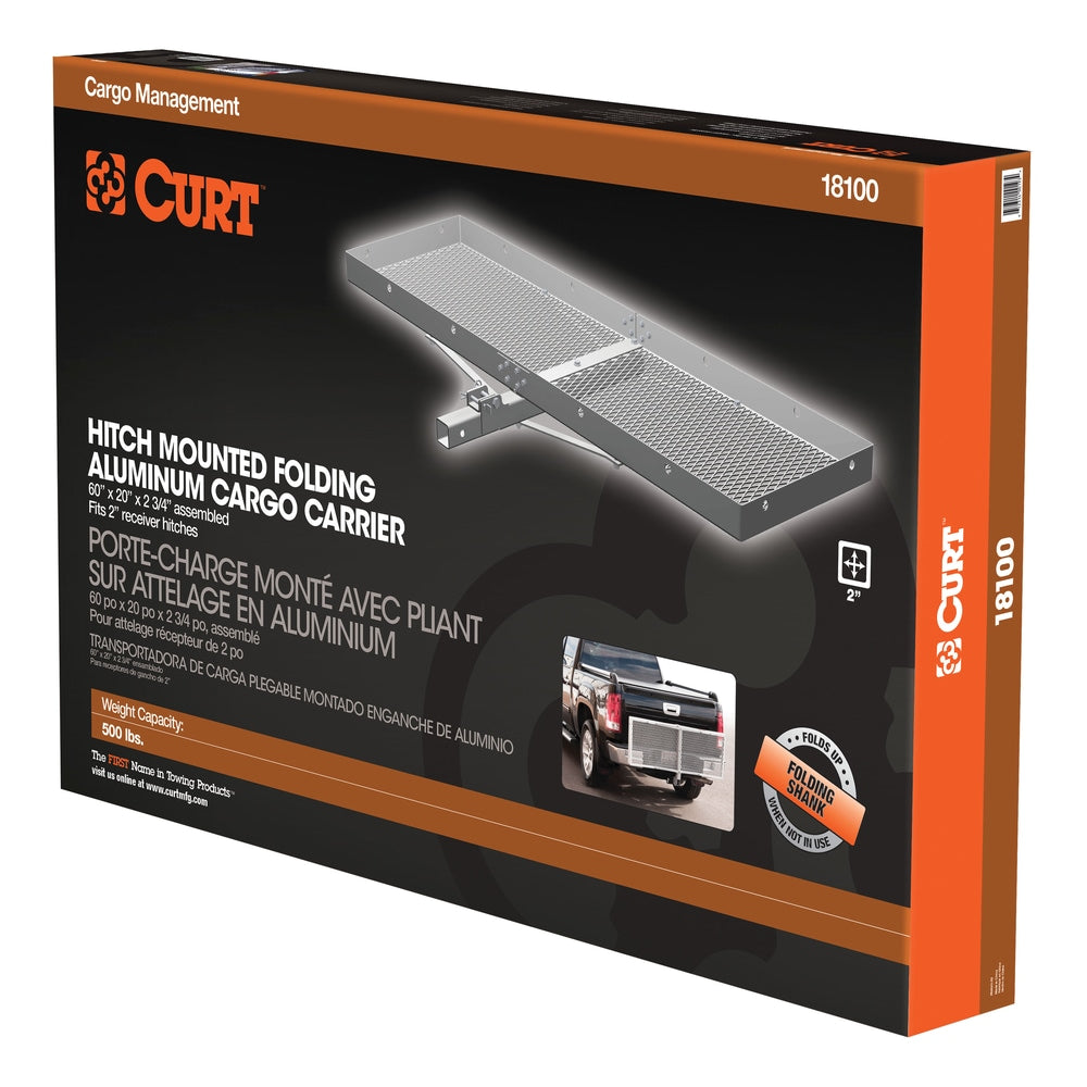 CURT 18100 Aluminum Tray-Style Cargo Carrier