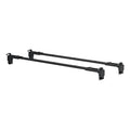 CURT 18122 Quick-Release Roof Rack Crossbars, Black Steel, Select Jeep Wrangler JK