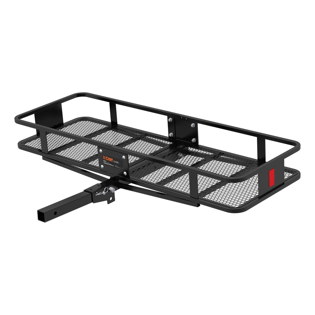 CURT 18151 60 x 20-Inch Basket Hitch Cargo Carrier, 500 lbs Capacity, Black Steel, 2-In Folding Shank