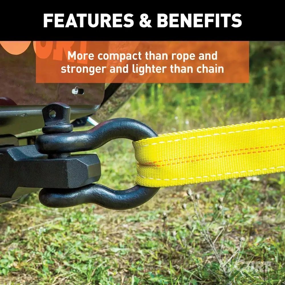 CURT 83066 2-in x 30-ft Tow Strap (9,000-lb, GVW)
