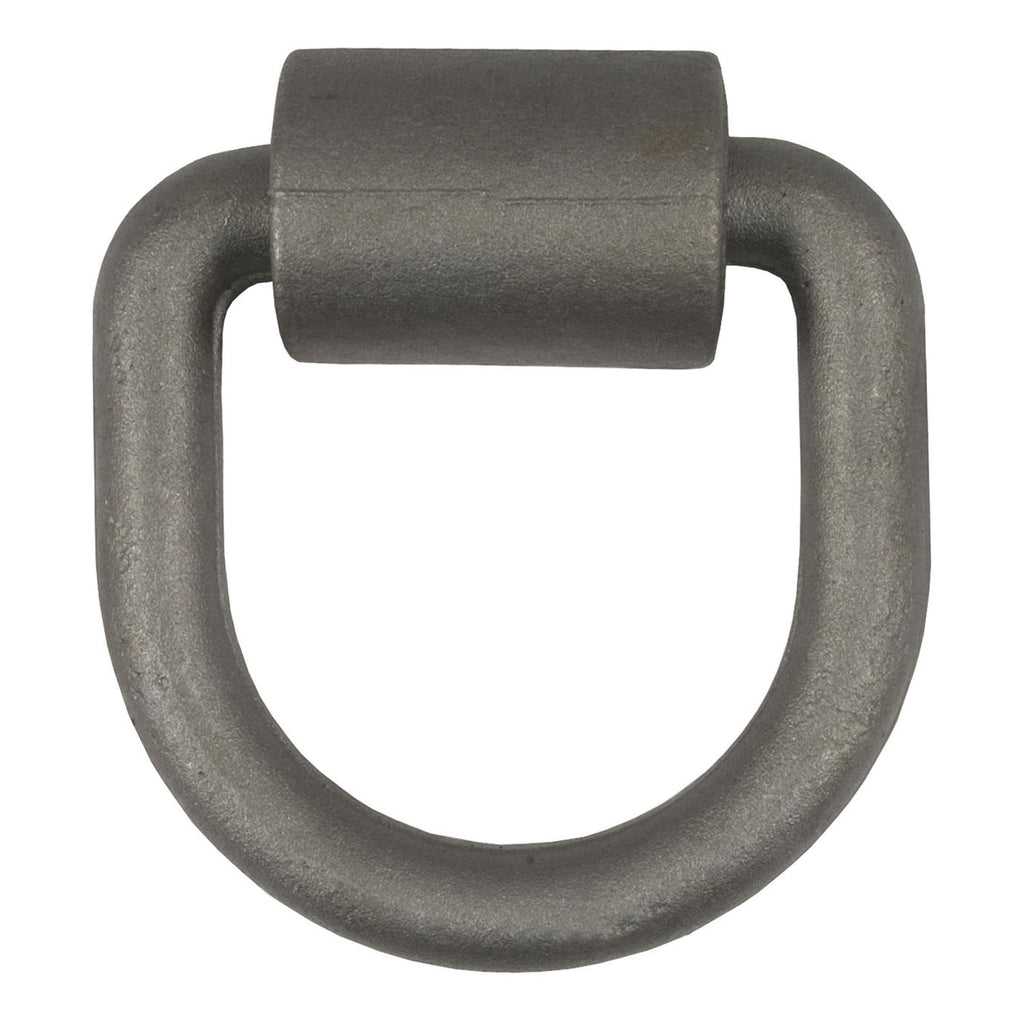 CURT 83750 3 x 3-in Weld-On Tie-Down D-Ring (6,100 lbs, Raw Steel)
