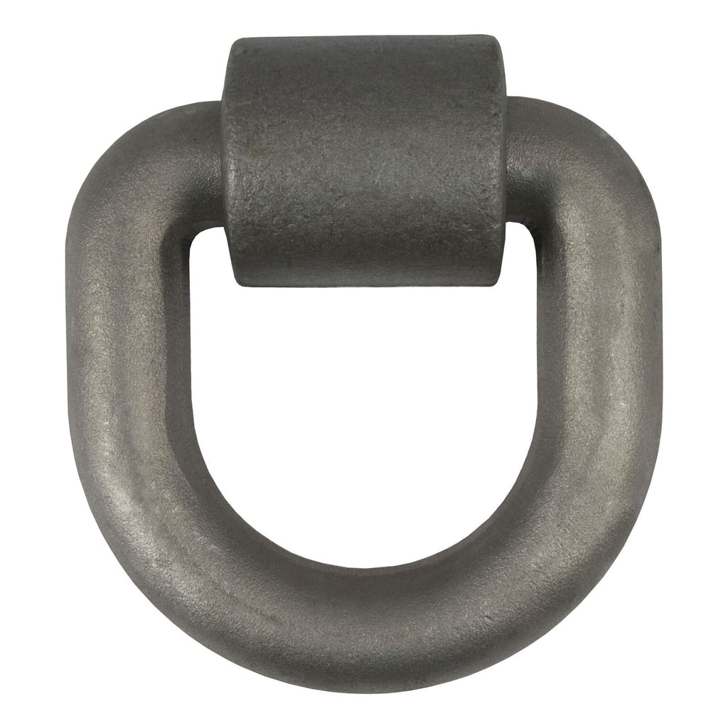 CURT 83770 3 x 3-in Weld-On Tie-Down D-Ring (15,587 lbs, Raw Steel)