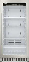 EdgeStar VBM101 22" Wide 10.1 Cu. Ft. Commercial Beverage Merchandiser – Stainless Steel, Temp Alarm, Reversible Door