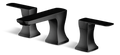 Danze Aztek Double Handle Widespread 8-in Centreset Bathroom Sink Faucet with Pop-up Drain, Matte Black