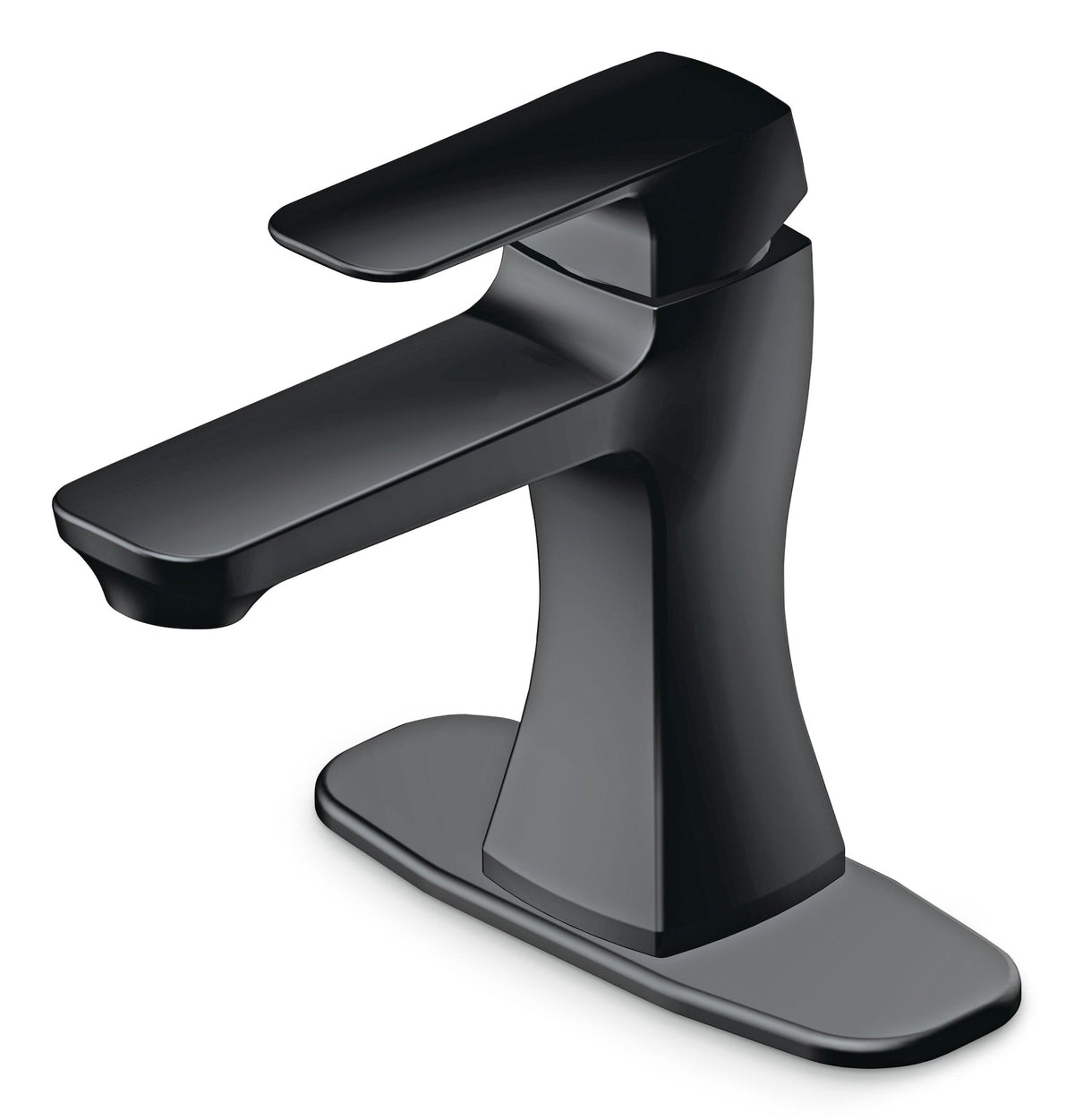 Danze Aztek Single Handle 4-in Centreset Bathroom Sink Faucet with Pop-up Drain, Matte Black