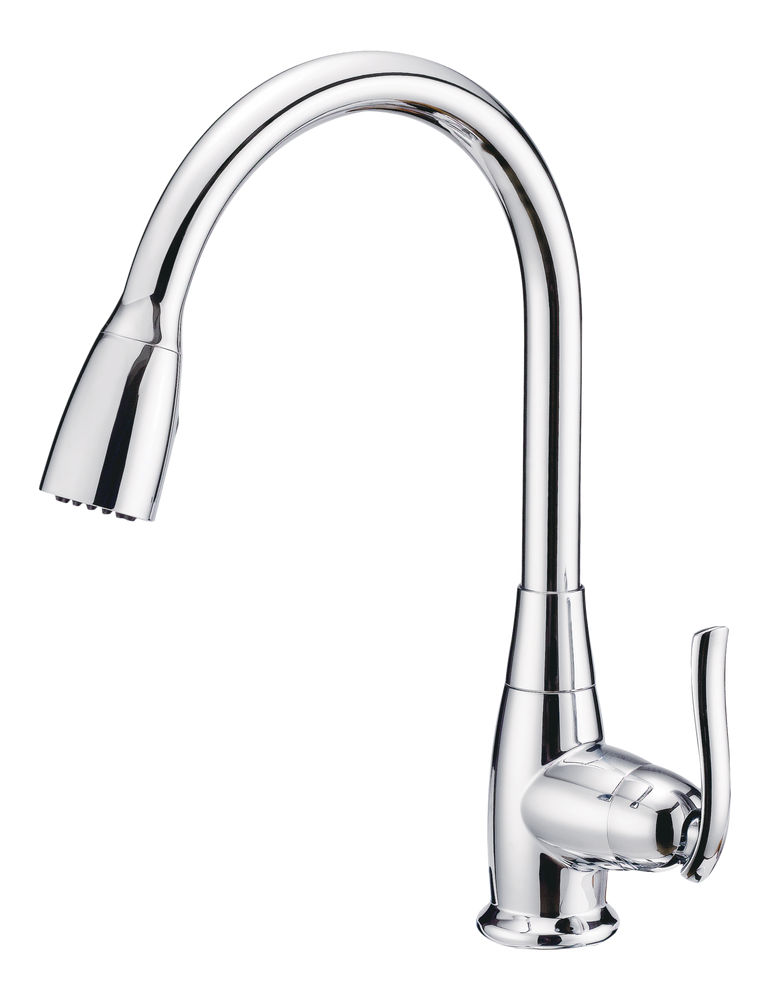 Danze Terrazo Single Handle Pull Down Kitchen Faucet, Chrome