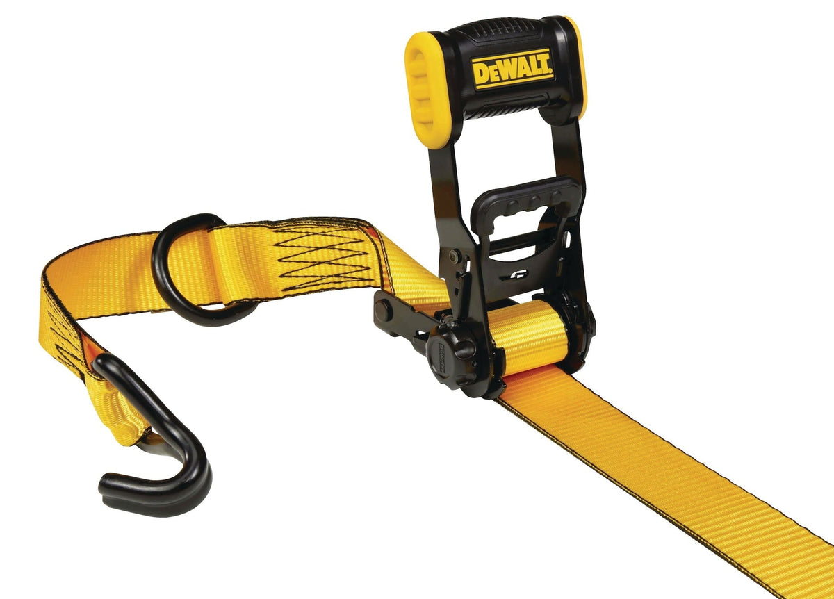 DEWALT 3,300-lb Ratchet Tie-Down Straps, Weatherproof, 1.5-in x 16-ft, 4-pk