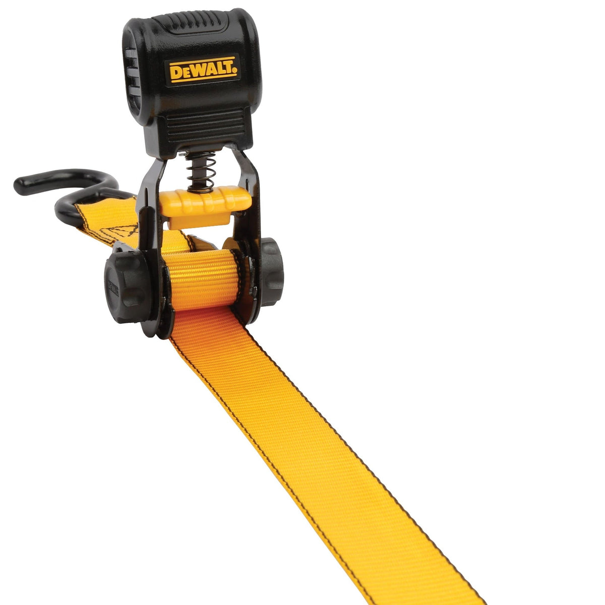 Dewalt DXBC15006X 1,500-lb Ratchet Tie-Down, with Storage Bag, 1-in x 10-ft, 6-pk, Yellow