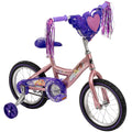 Disney Princess Kids' Bike with Removable Training Wheels, 14-in