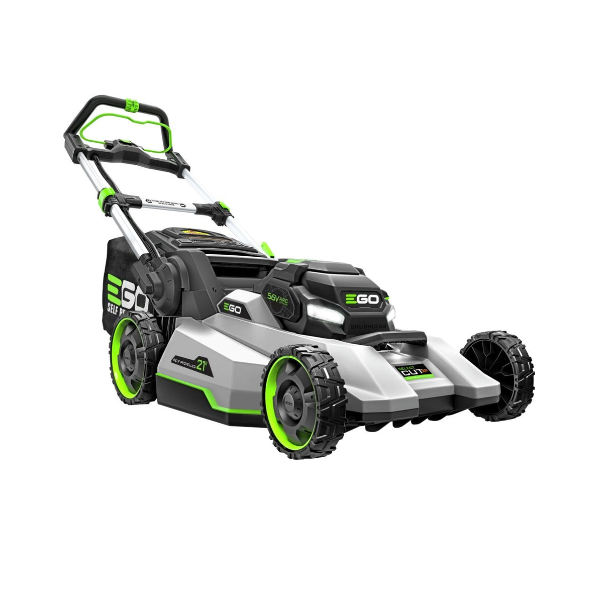 EGO POWER+ 56V Brushless Cordless 21-in Self-Propelled Lawn Mower, Includes (1) 10Ah Battery and (1) 700W Turbo Charger, LM2156SP