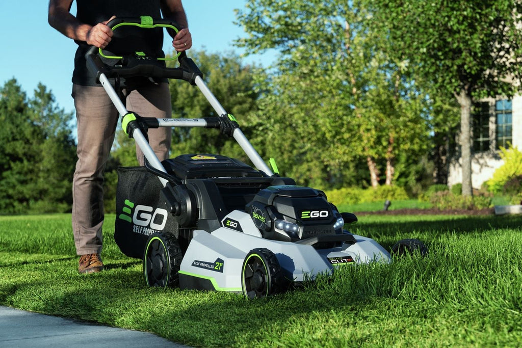 EGO POWER+ 56V Brushless Cordless 21-in Self-Propelled Lawn Mower, Includes (1) 10Ah Battery and (1) 700W Turbo Charger, LM2156SP