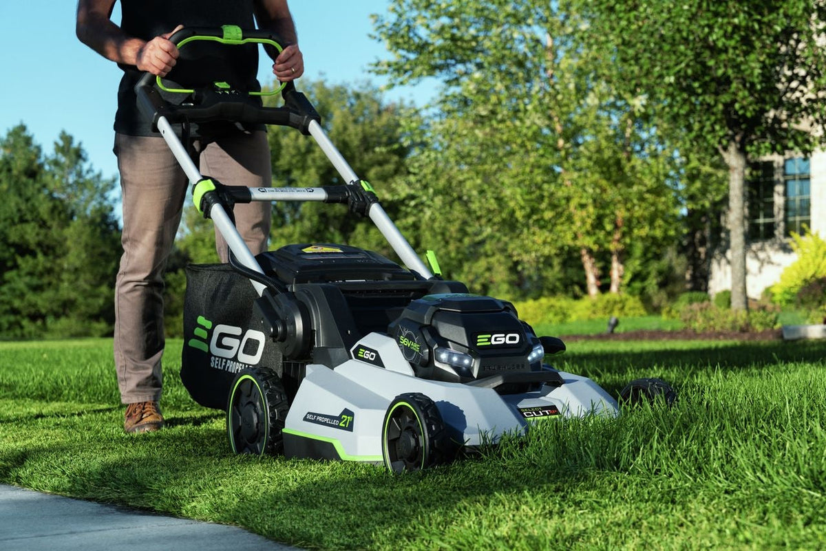 EGO POWER+ 56V Brushless Cordless 21-in Self-Propelled Lawn Mower, Includes (1) 10Ah Battery and (1) 700W Turbo Charger, LM2156SP