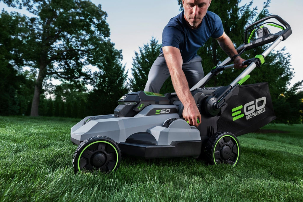 EGO POWER+ 56V Brushless Cordless 21-in Self-Propelled Lawn Mower, Includes (1) 6.0AH Battery and 320W Charger, LM2114SP