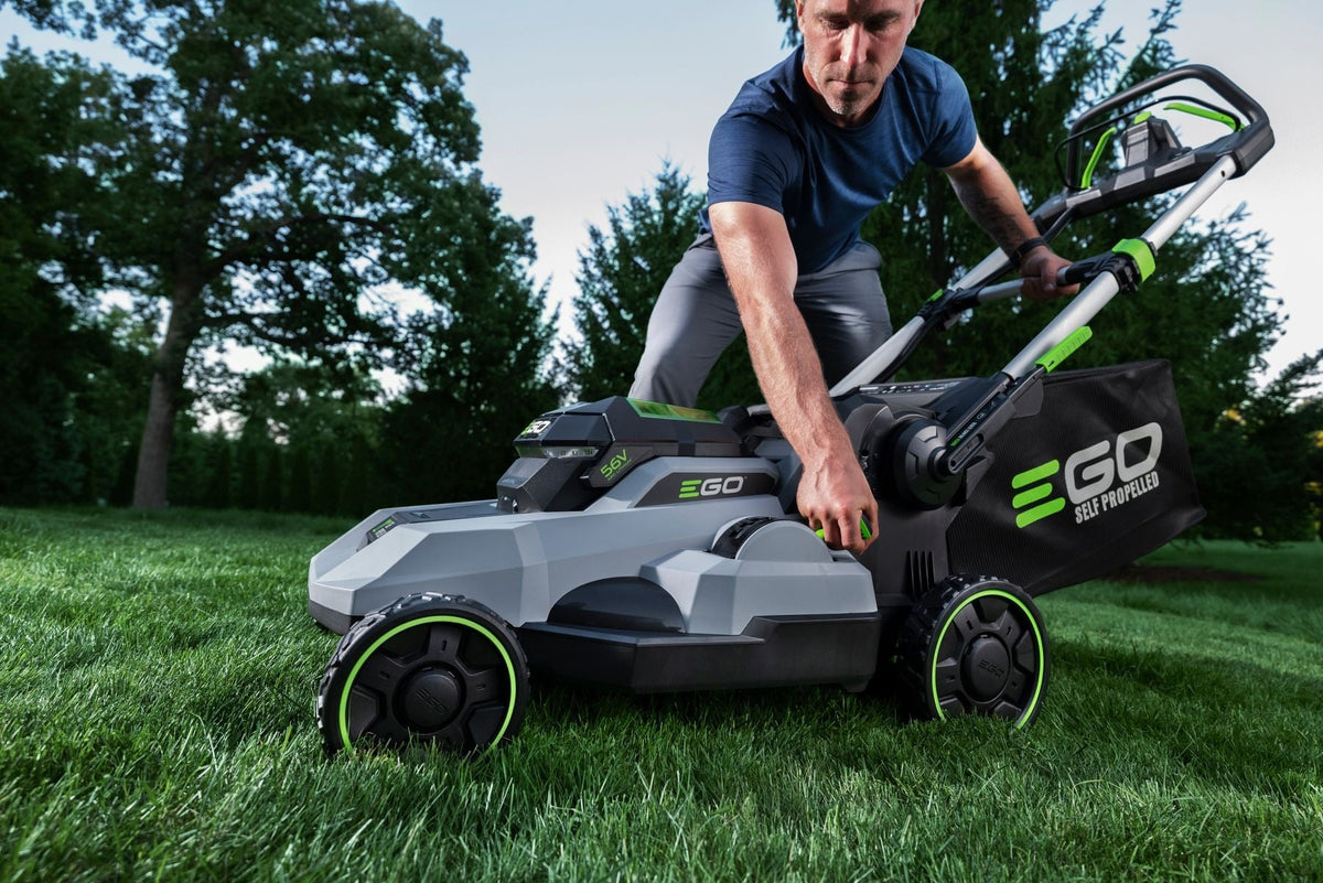 EGO POWER+ 56V Brushless Cordless 21-in Self-Propelled Lawn Mower, Includes (1) 6.0AH Battery and 320W Charger, LM2114SP