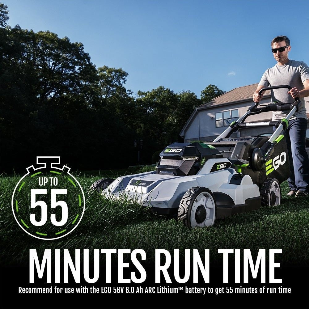 EGO POWER+ 56V Cordless 21-in Push Lawn Mower with (1) 6.0Ah Battery and (1) 320W Charger, LM2114