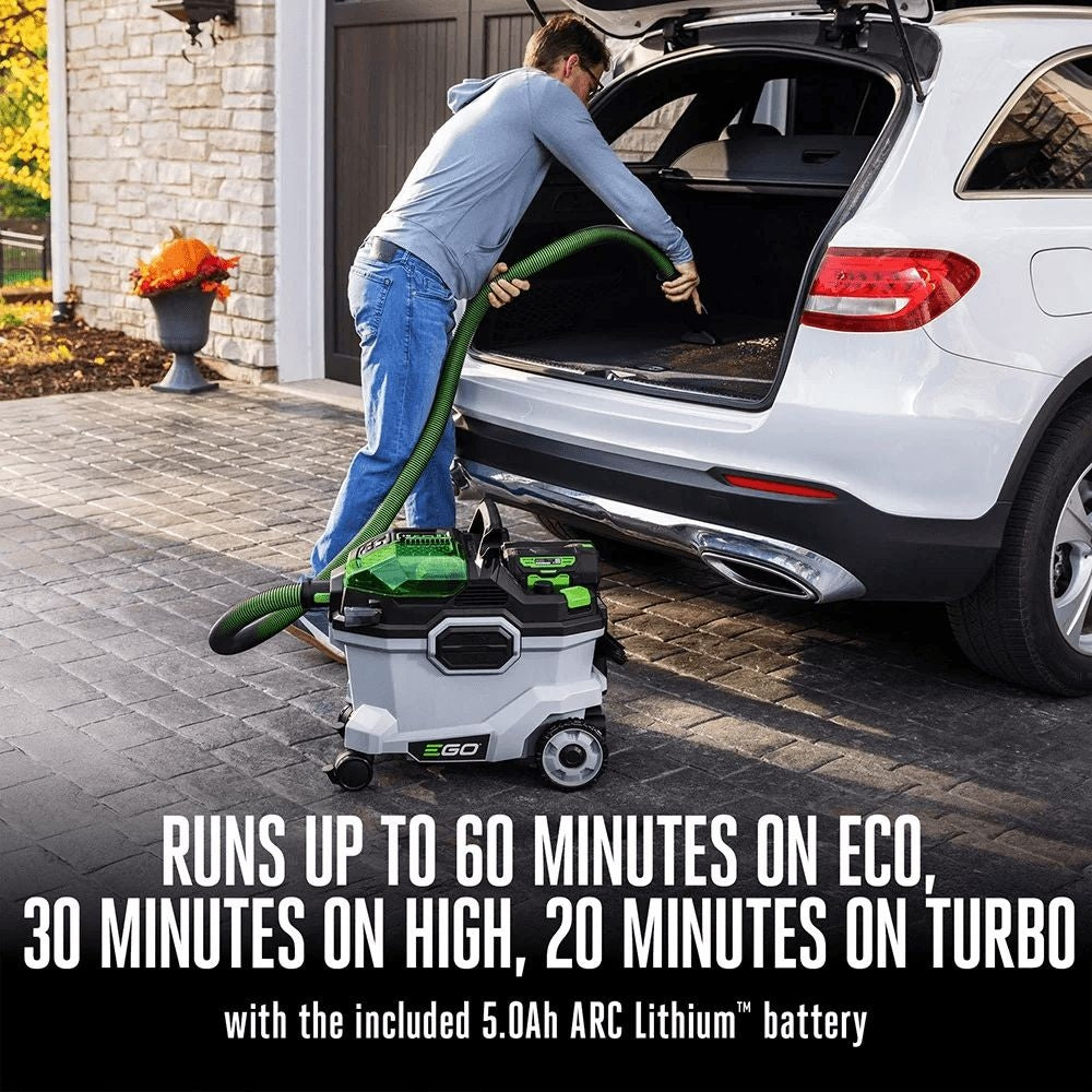 EGO POWER+ 56V Wet/Dry Vacuum with Hose and Accessories, Tool Only, 34L, WDV0900