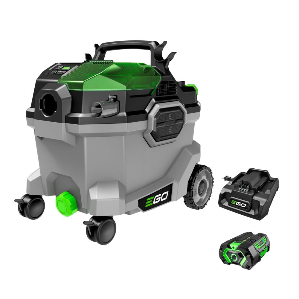 EGO Power+ 9-Gallon Wet/Dry Vacuum with 5.0Ah Battery and 320W Charger