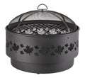 For Living Brome Round Outdoor Wood Firepit, 24-in
