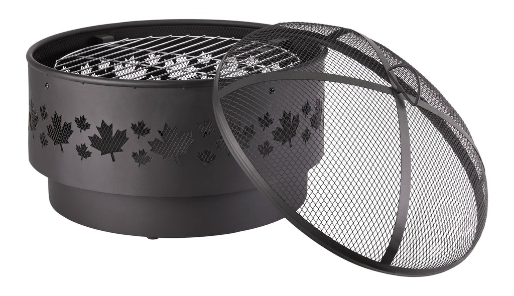 For Living Brome Round Outdoor Wood Firepit, 24-in