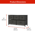 For Living Fabric 5-Drawer Storage Organizer, Grey