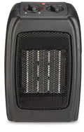 For Living Portable Ceramic Space Heater withThermostat, 1500W, Black