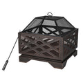 For Living Square Heavy Duty Patio Fire Bowl/Fire Pit Cover, 31 x 31 x 24-in