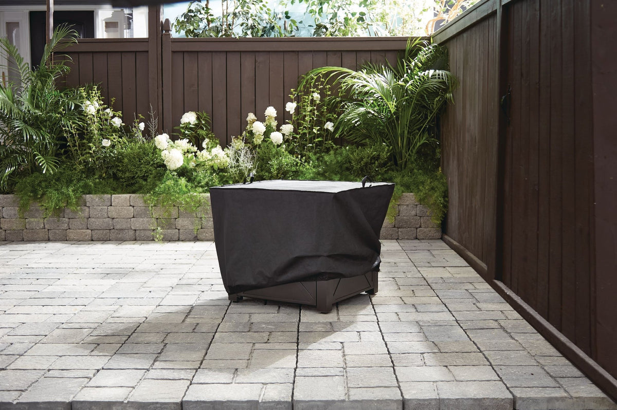 For Living Square Heavy Duty Patio Fire Bowl/Fire Pit Cover, 31 x 31 x 24-in