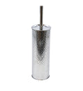 For Living Stainless Steel Compact Long Reach Toilet Brush, Hammered Finish