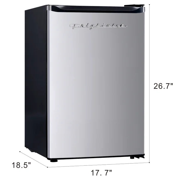 Frigidaire 19 in. 2.5 cu ft. Stainless Steel Look Compact Refrigerator with Reversible Door